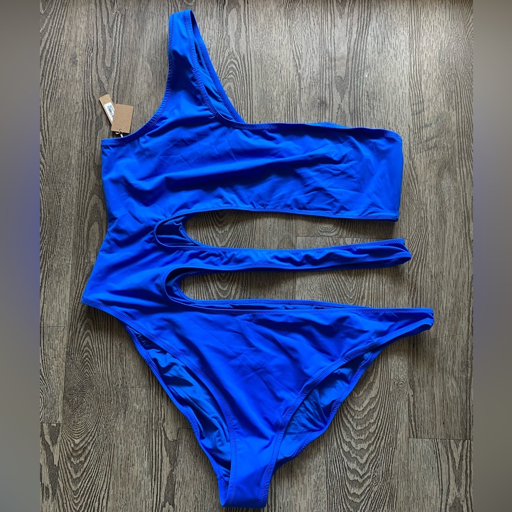 SKIMS One Shoulder Monokini one piece in Cobalt NWT